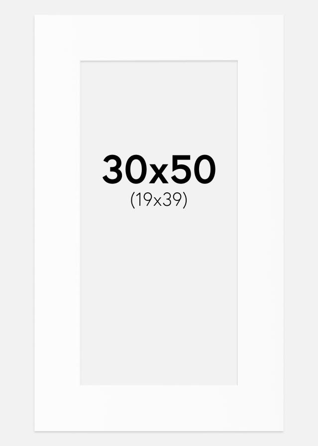 Paspartuu Canson valge Valge äär 30x50 cm (19x39)