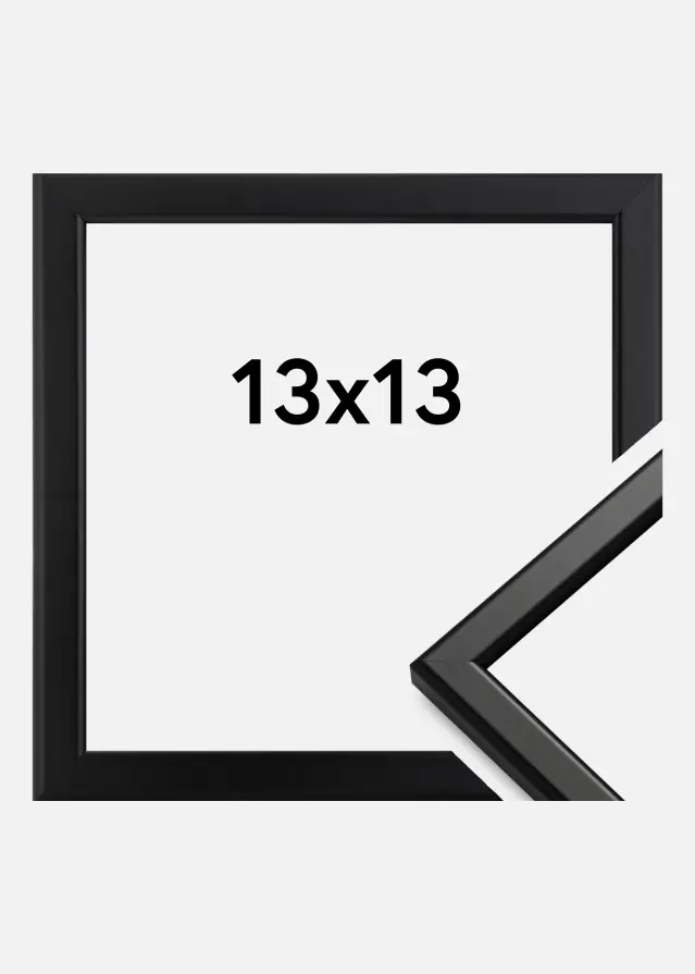 Raam Slim matt matt klaas muster 13x13 cm