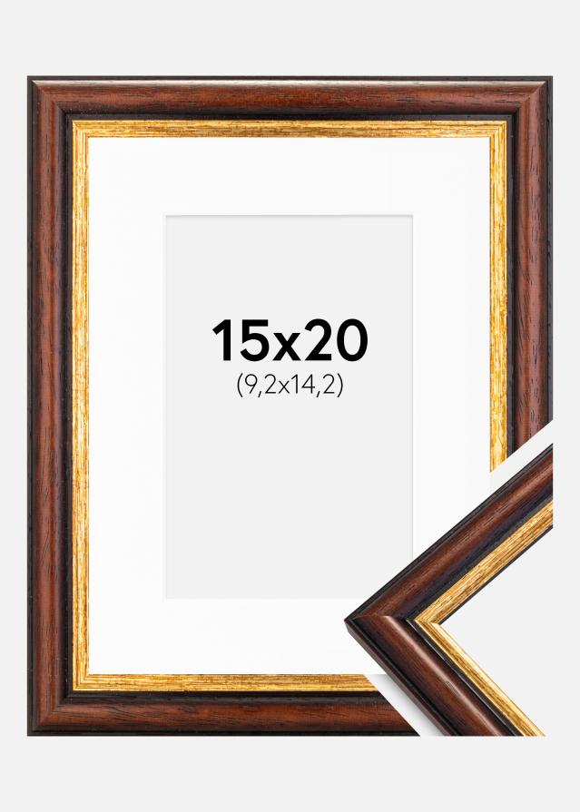 Raam Siljan pruun 15x20 cm - paspartuu valge 4x6 inches