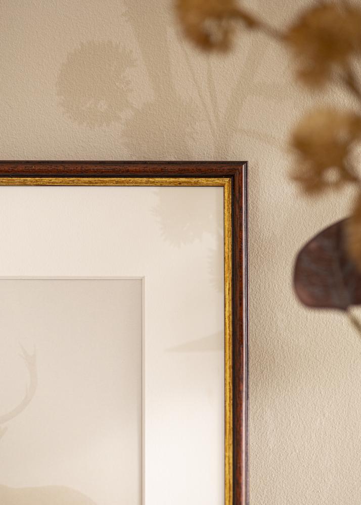 Raam Horndal pruun 34x42 cm - paspartuu Valge 25x32 cm