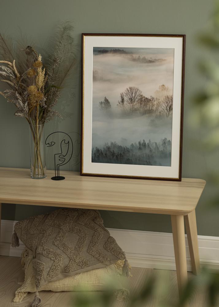 Raam Horndal pruun 34x42 cm - paspartuu Valge 25x32 cm