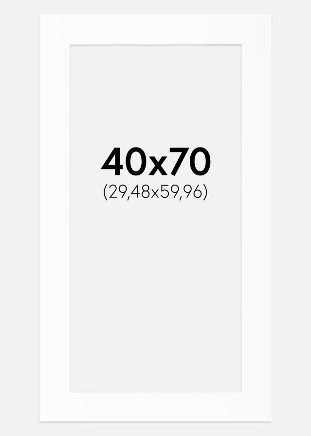 Paspartuu Valge Standard (Valge Südamik) 40x70 cm (29,48x59,96)