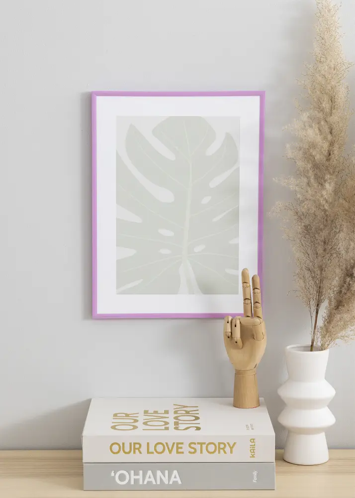 Raam New Lifestyle helelilla 30x40 cm - paspartuu muster 18x27 cm