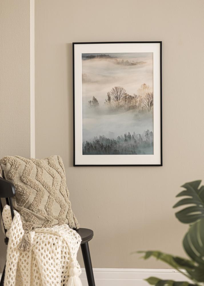 Raam New Lifestyle matt must 30x30 cm - paspartuu valge 8x8 inches