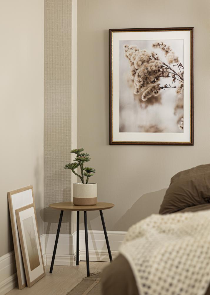 Raam Siljan pruun 45x45 cm - paspartuu Valge 14x14 tolli