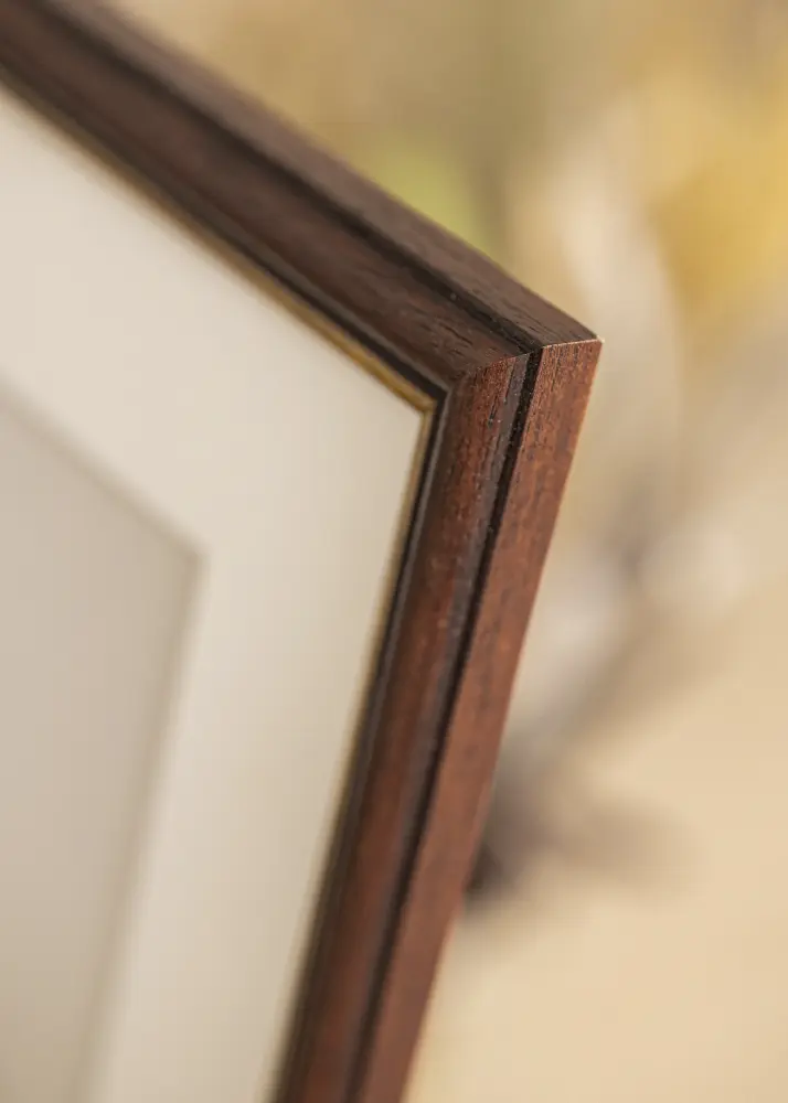 Raam Siljan pruun 45x45 cm - paspartuu Valge 34x34 cm