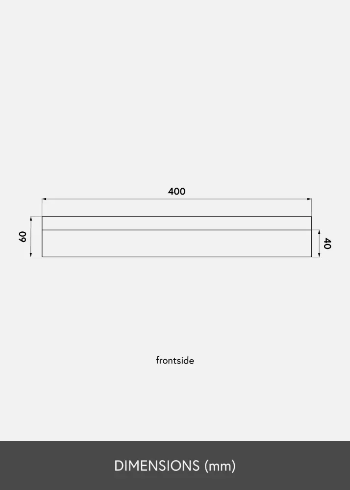 KAILA Pildiraam Must 40 cm