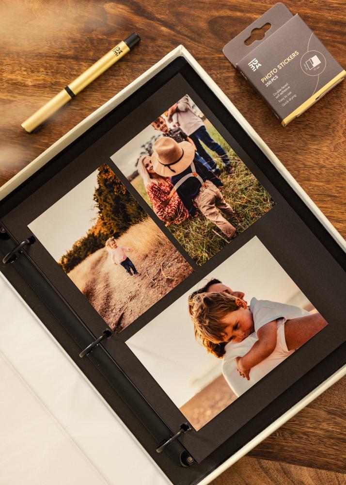 KAILA ONE OF A KIND Grey - Coffee Table Photo Album (60 musta lehekülge)