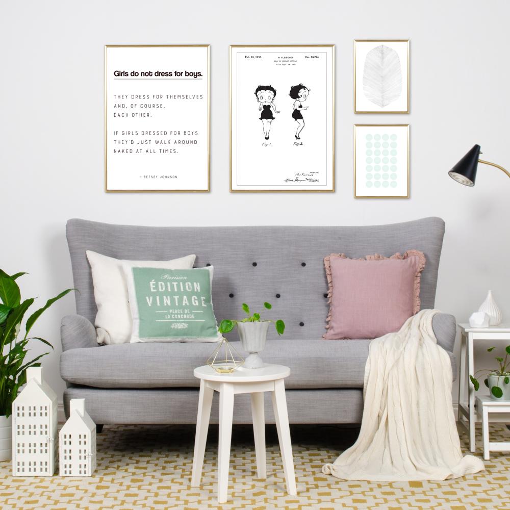 Patenteeritud joonistus - Betty Boop Plakat