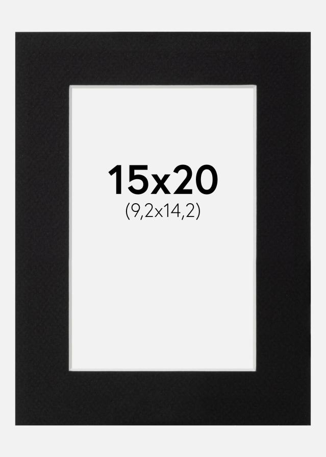 Paspartuu muster standard Valge äär 15x20 cm (9,2x14,2)