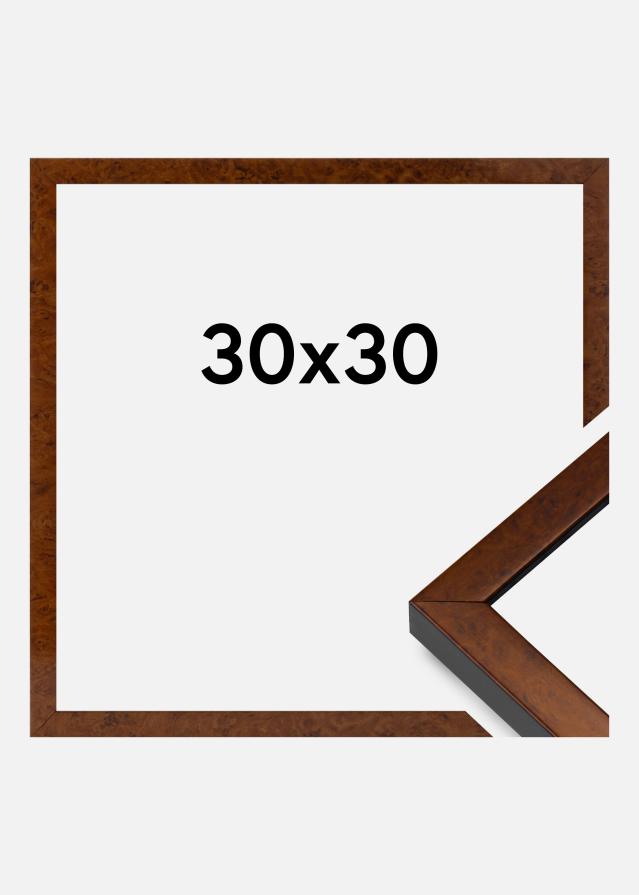 Raam Ares Akruulklaas Burr Walnut 30x30 cm