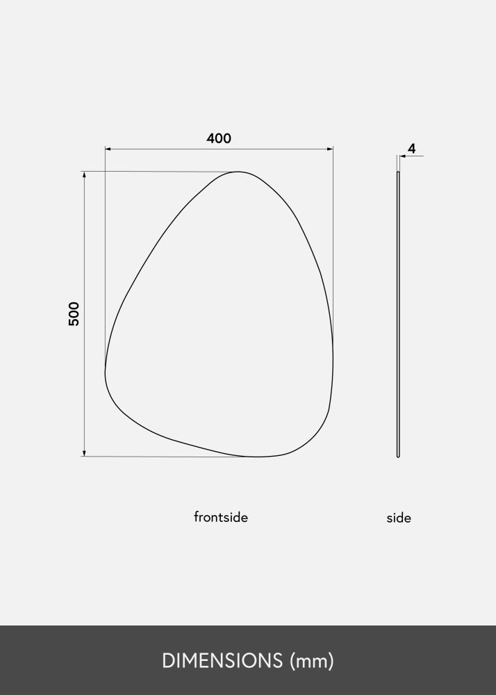 KAILA peegel Shape I Dark Bronze 40x50 cm