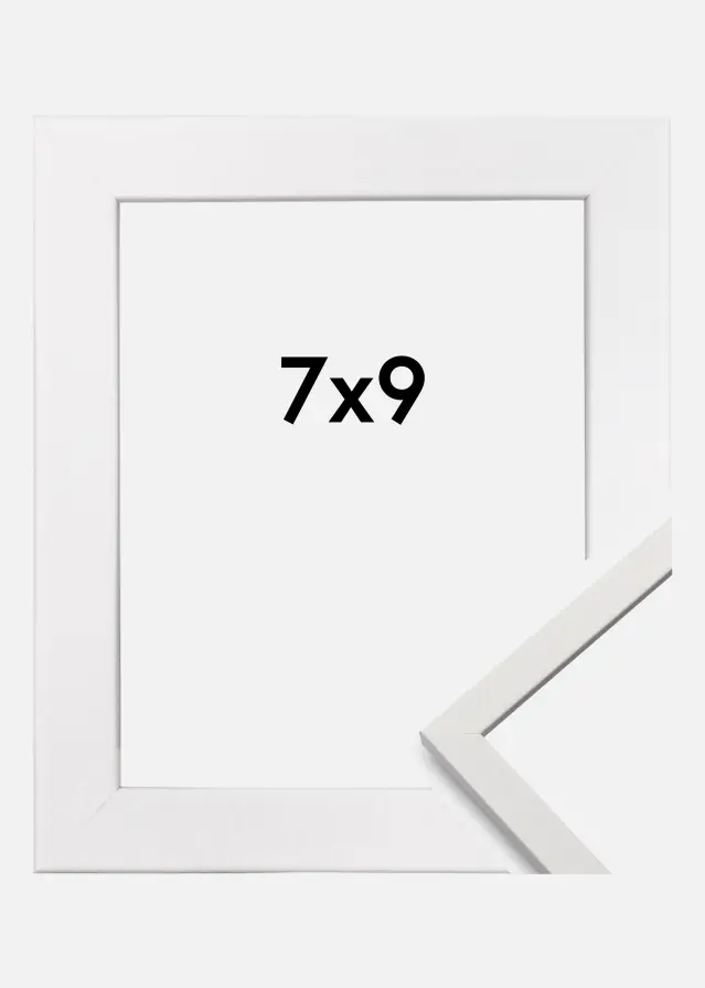 Raam Edsbyn Akruulklaas valge 7x9 cm