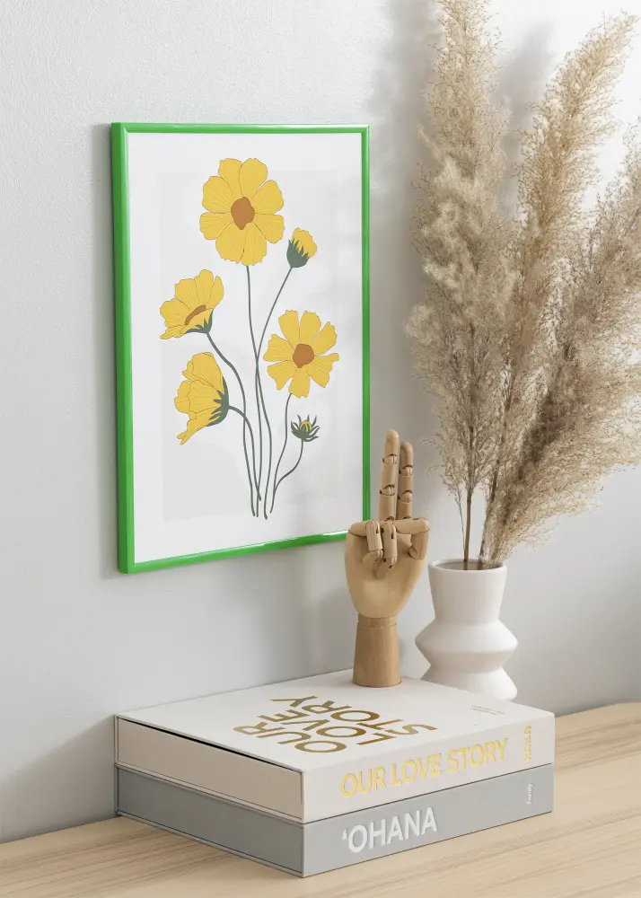 Raam New Lifestyle Grass Green 30x40 cm - paspartuu muster 21x30 cm