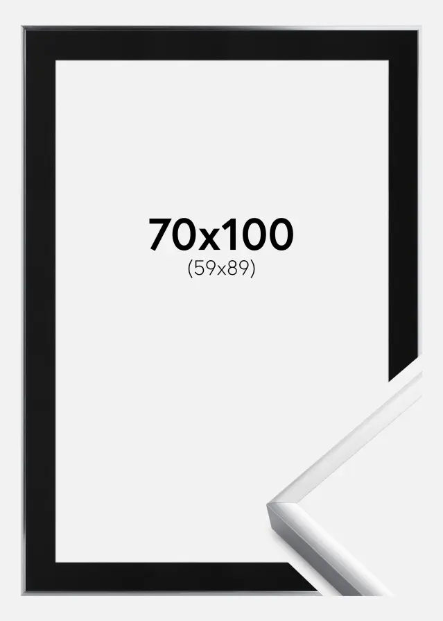 Raam Poster Frame Aluminum hobedane 70x100 cm - paspartuu muster