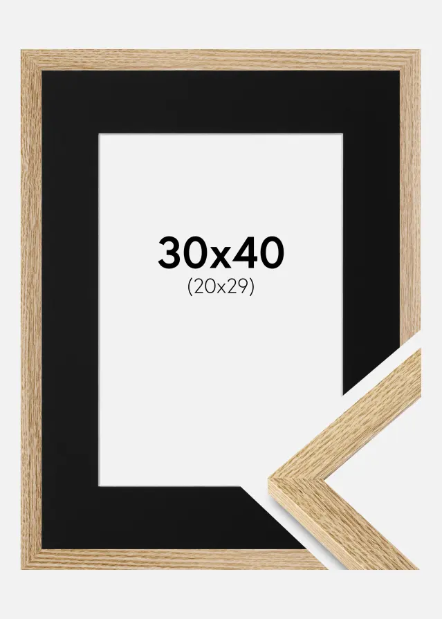 Raam Selection tamm 30x40 cm - paspartuu muster 21x30 cm