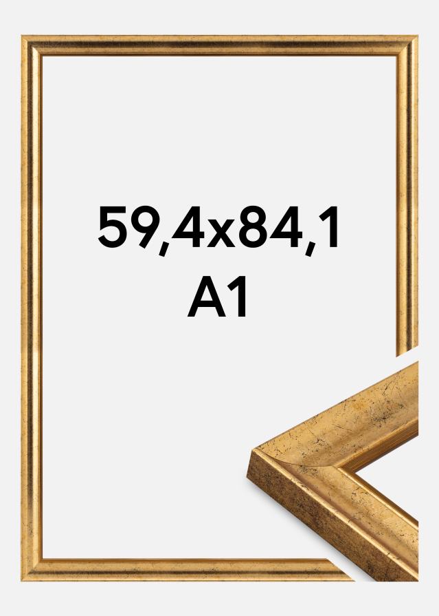 Raam Conca Akrüülklaas Kuld 59.4x84 cm (A1)