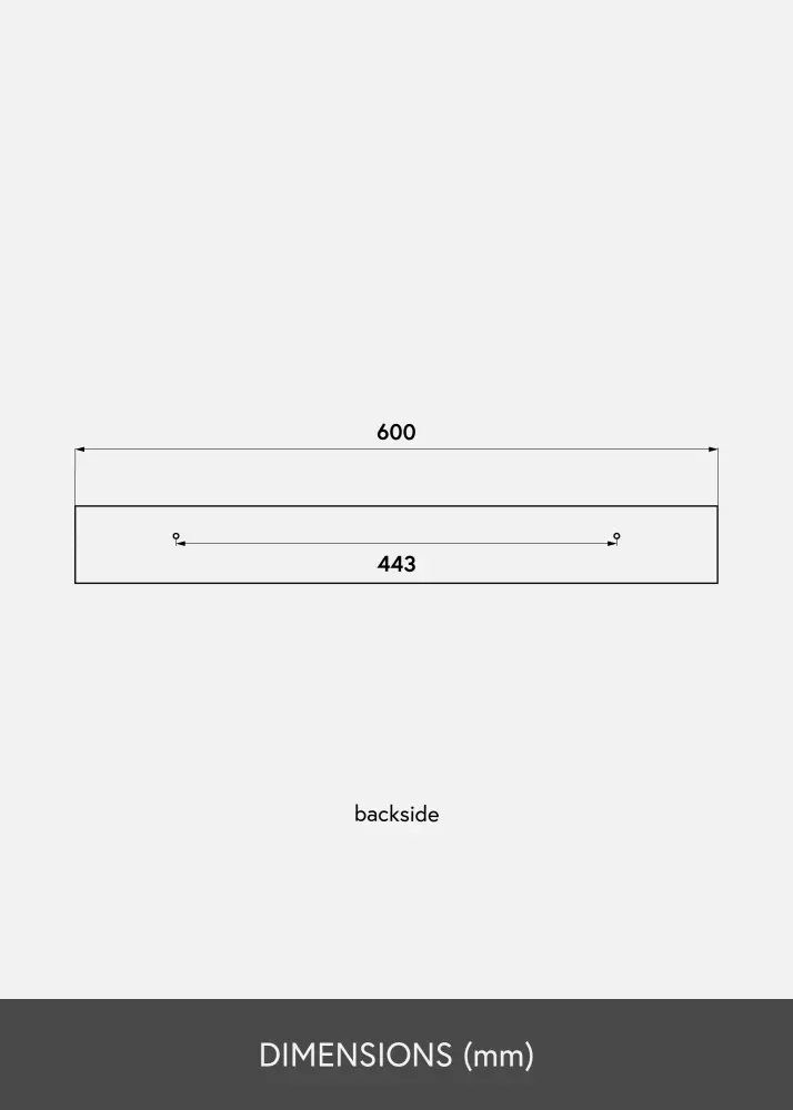 KAILA Pildiriiul Valge 60 cm