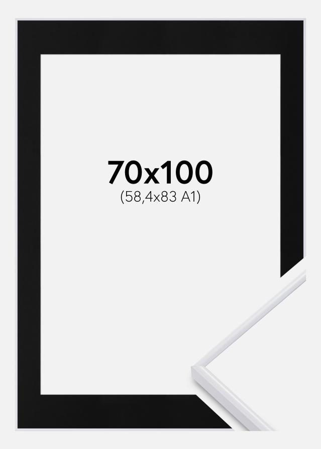 Raam Visby valge 70x100 cm - paspartuu muster 59,4x84 cm (A1)