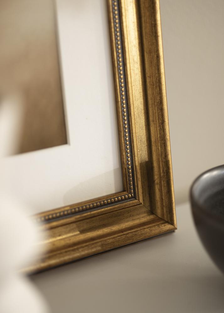 Raam rokokoo Akruulklaas kuldne 40x60 cm