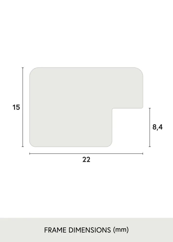 Raam Uppsala hobedane 21x29,7 cm (A4)