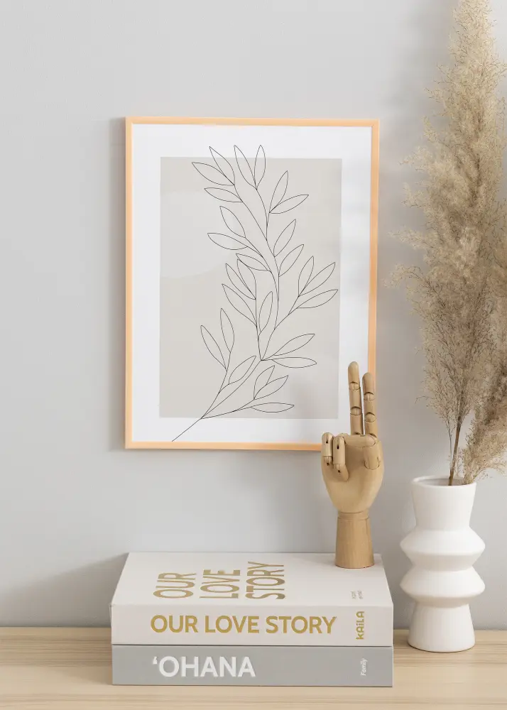 Raam New Lifestyle Akruulklaas Apricot 30x40 cm
