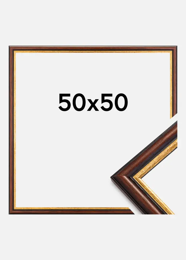 Raam Siljan Akruulklaas pruun 50x50 cm