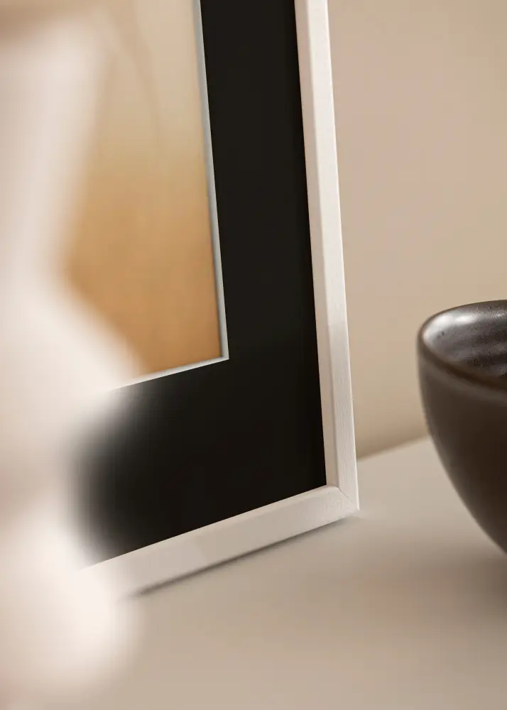 Raam Kaspar valge 40x60 cm - paspartuu muster 32,9x48,3 cm (A3+)