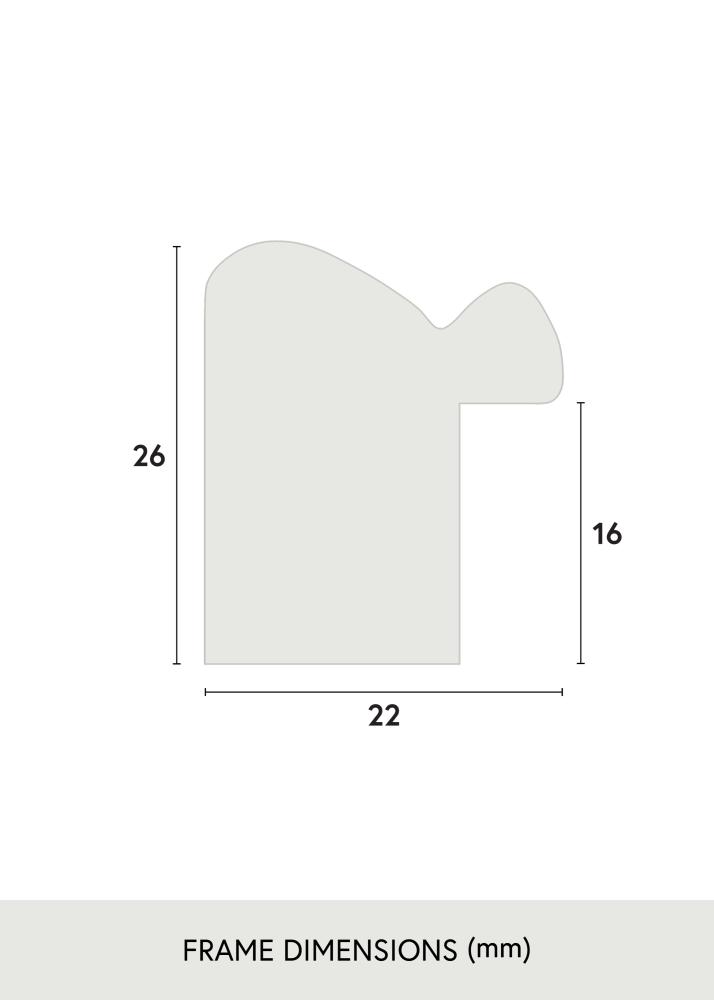 Raam Canterbury Akrüülklaas Pruun 59.4x84 cm (A1)