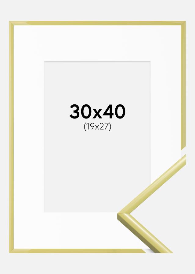 Raam New Lifestyle helekollane 30x40 cm - paspartuu valge 20x28 cm