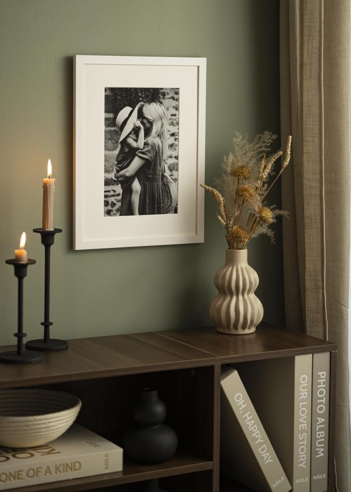 Paspartuu valge standard Valge äär 50x70 cm (39x49)