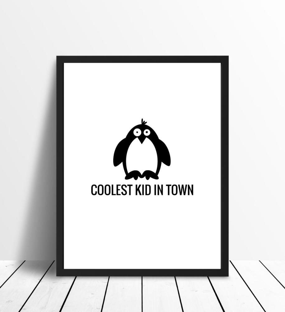 Pingviin Cool Plakat