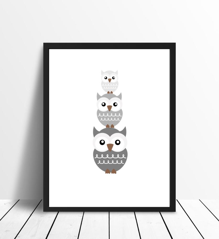 Ookull kolmik - uduhall Plakat