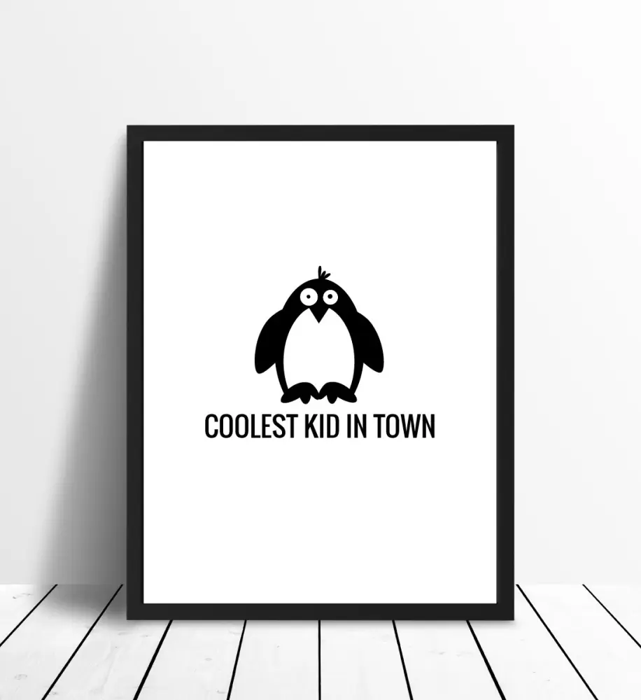 Pingviin Cool Plakat