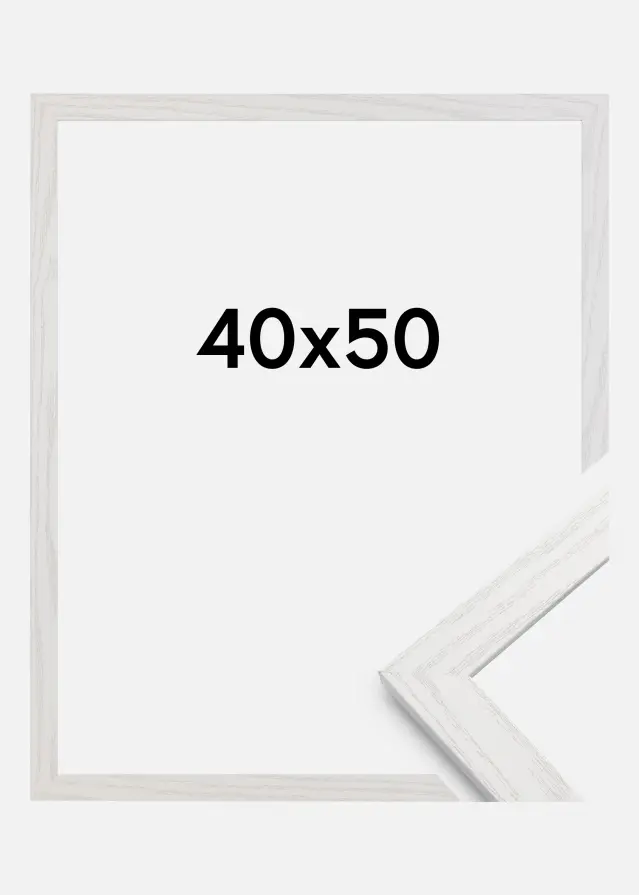 Raam stiilne Akruulklaas White Oak 40x50 cm