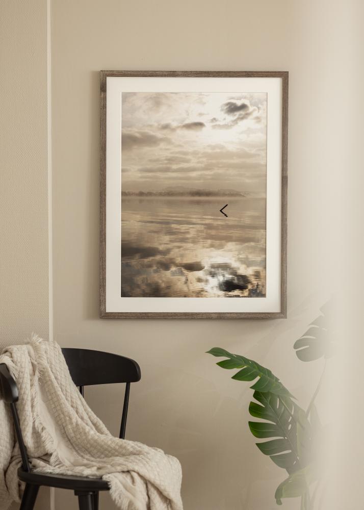Raam Fiorito pahkel 40x50 cm - paspartuu valge 27,5x37 cm