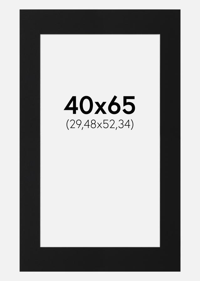 Paspartuu Must Standard (Valge Südamik) 40x65 cm (29,48x52,34)