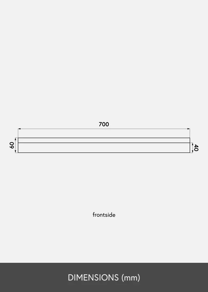 KAILA pildi riiul bambus 70 cm