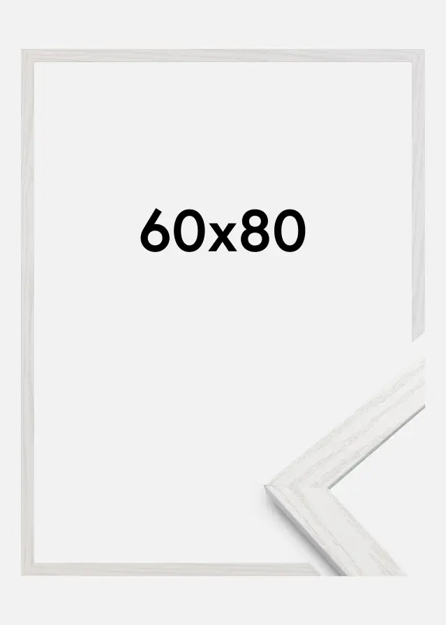 Raam stiilne Akruulklaas White Oak 60x80 cm