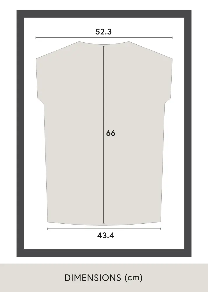 Raam Jersey Box Akruulklaas must/valge 60x80 cm
