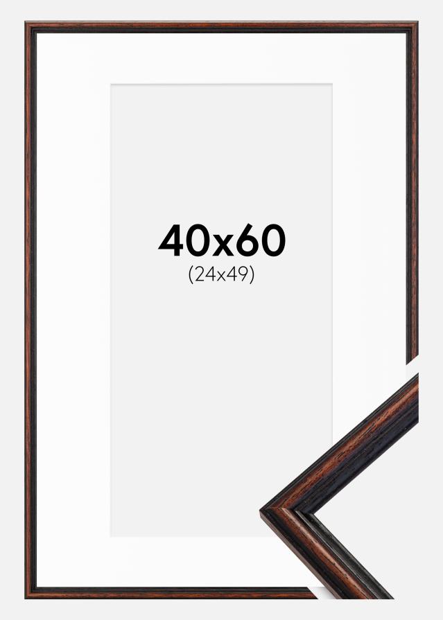 Raam Horndal pahkel 40x60 cm - paspartuu valge 25x50 cm