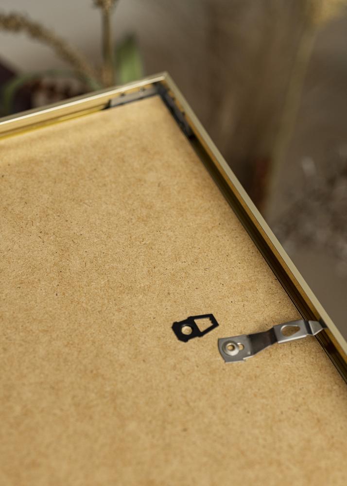 Raam alumiinium Akruulklaas tuhm kuldne 50x70 cm