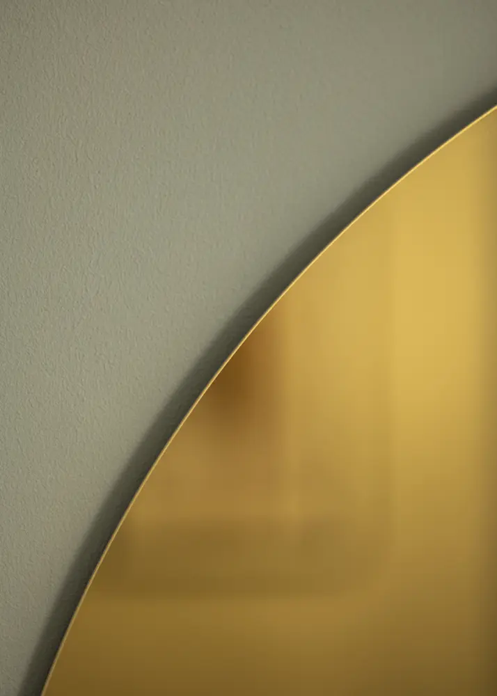 Peegel Golden Yellow 80 cm Ø