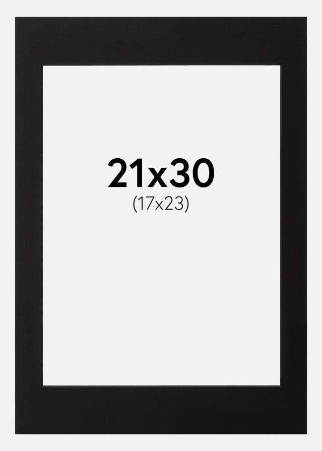 Paspartuu muster Must äär 21x30 cm (17x23)