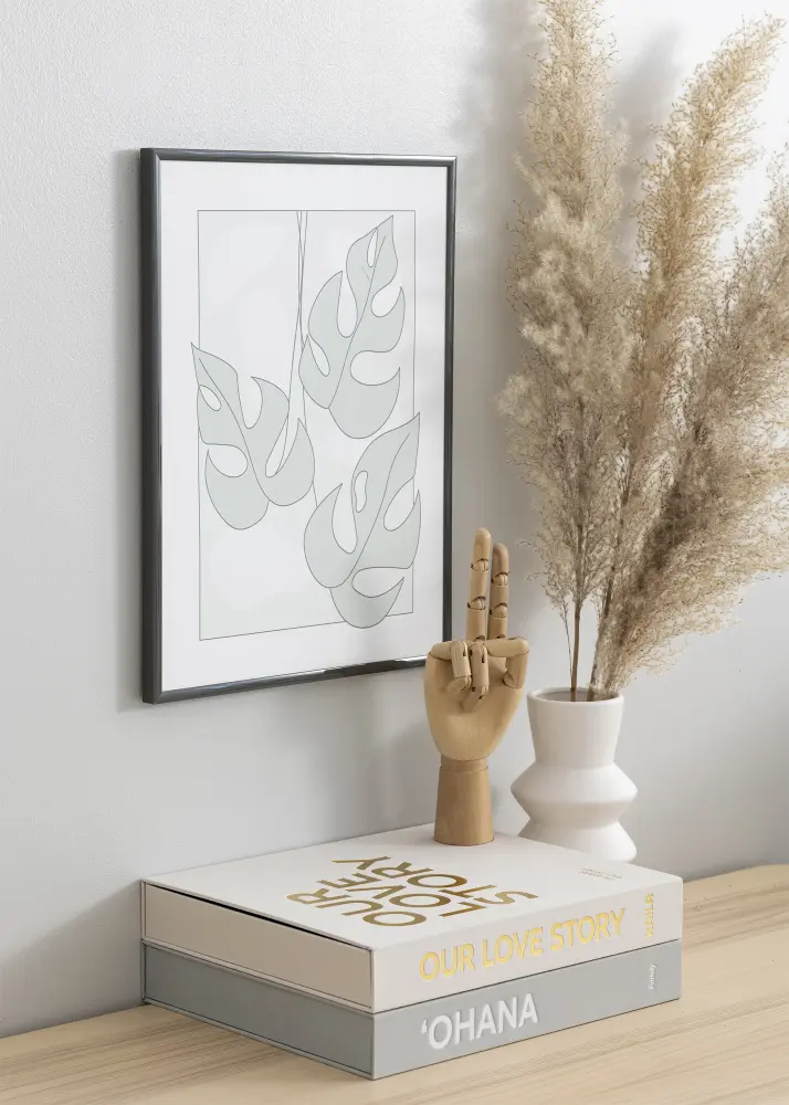Raam New Lifestyle tumehall 50x70 cm - paspartuu muster 42x59,4 cm (A2)