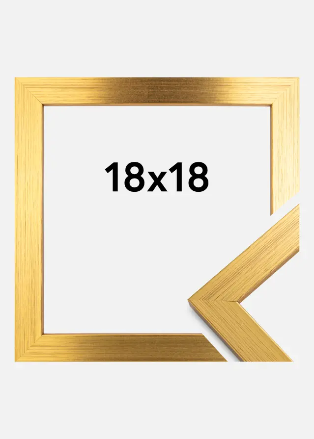 Raam Gold Wood 18x18 cm