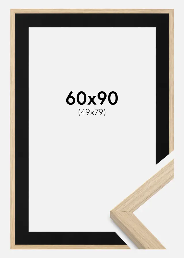 Raam Grimsåker tamm 60x90 cm - paspartuu muster 50x80 cm