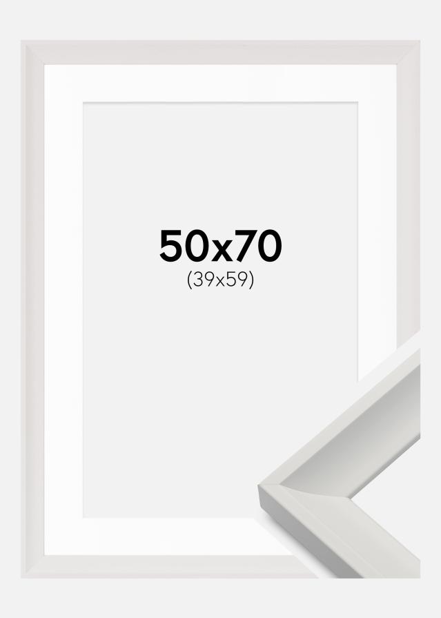 Raam Öjaren valge 50x70 cm - paspartuu valge 40x60 cm