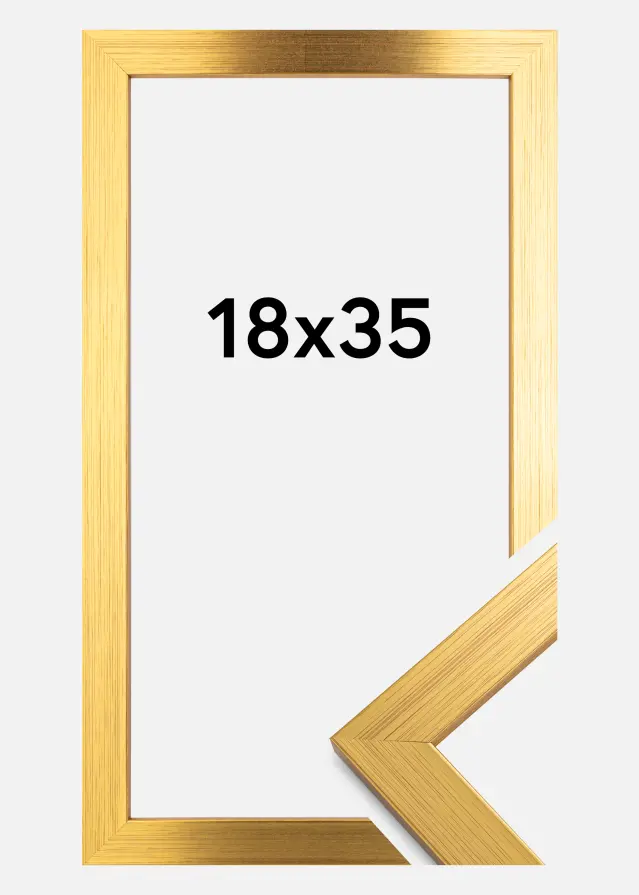 Raam Gold Wood 18x35 cm