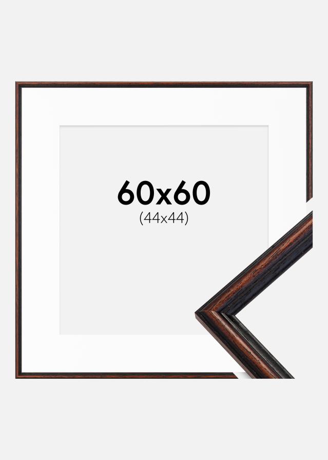 Raam Horndal pahkel 60x60 cm - paspartuu valge 45x45 cm